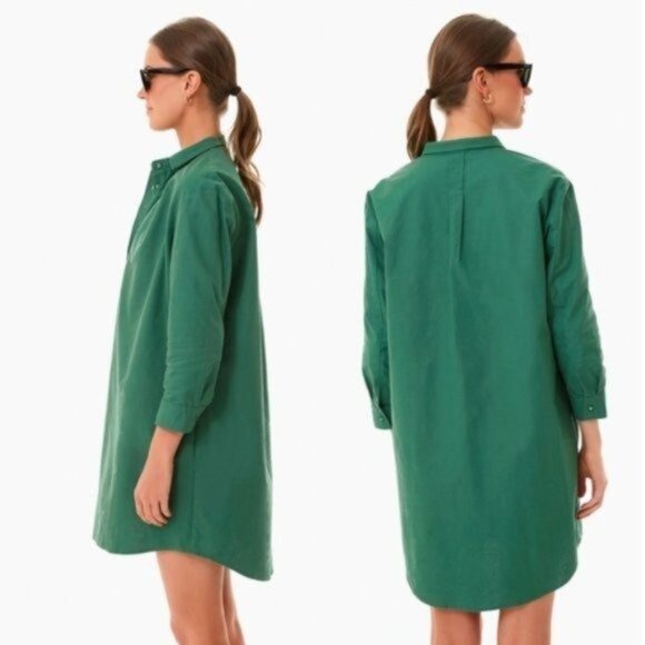 Pomander Place | NEW Green Polly Collared Preppy Shirt Dress Size XXL - Picture 12 of 13